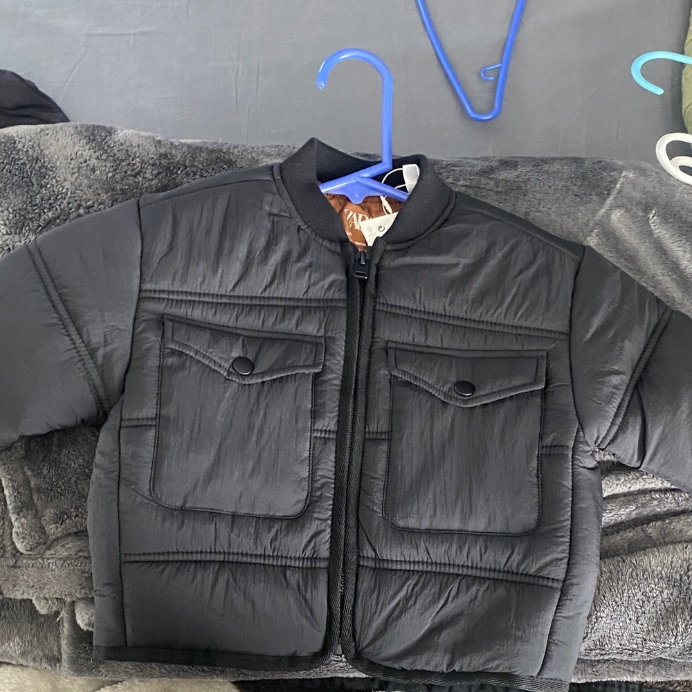 Zara Kids Black Puffer Jacket